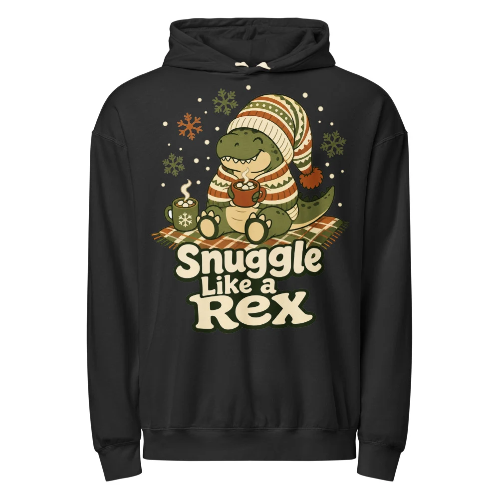 Snugosaurus Rex Cozy Hoodie – Big Front Print