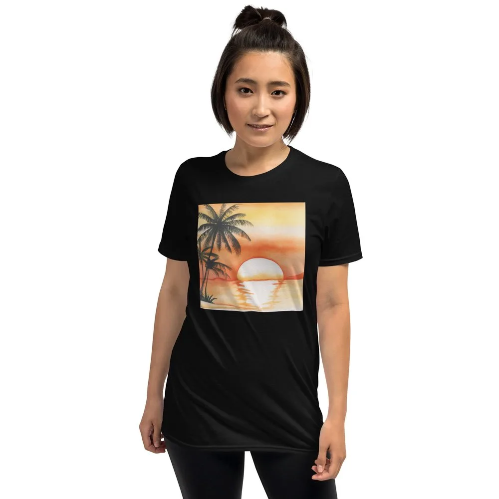 Sunrise - Unisex Soft Black T